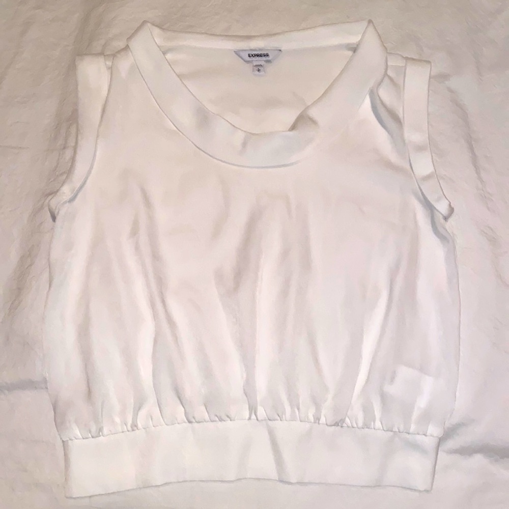 White Sleeveless Top